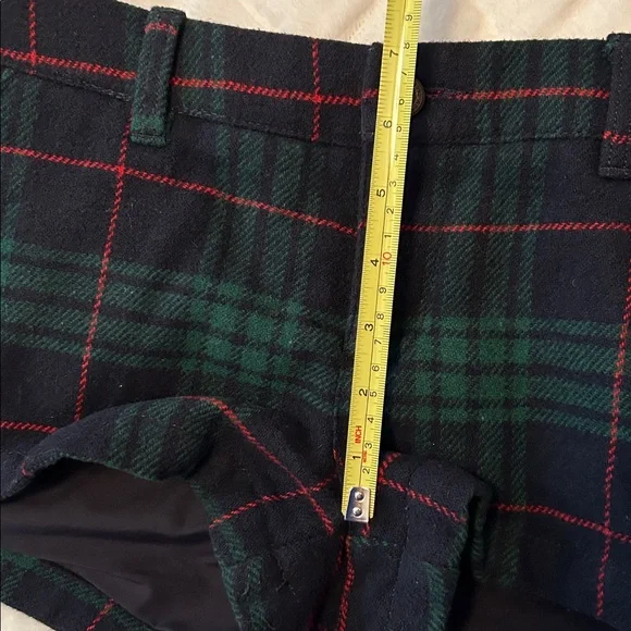 Abercrombie & Fitch Green and Navy Plaid Shorts size 25 - Picture 7 of 8